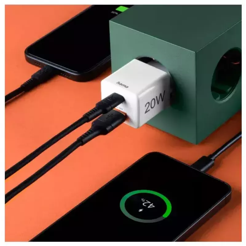 Hama 00201991 carregador para dispositivos móveis headset, powerbank, smartphone, tablet branco AC carregamento rápido interior