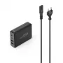 Hama 00201979 carregador para dispositivos móveis portátil, powerbank, smartphone, tablet preto AC carregamento rápido interior