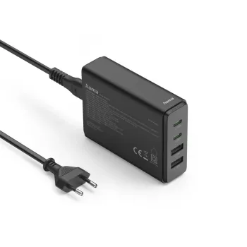 Hama 00201979 carregador para dispositivos móveis portátil, powerbank, smartphone, tablet preto AC carregamento rápido interior