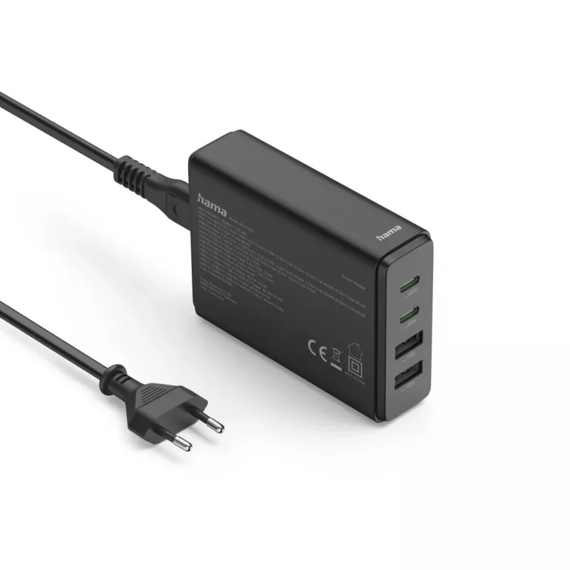 Hama 00201979 carregador para dispositivos móveis portátil, powerbank, smartphone, tablet preto AC carregamento rápido interior