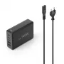 Hama 00201978 carregador para dispositivos móveis portátil, powerbank, smartphone, tablet preto AC carregamento rápido interior