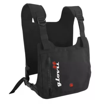 Colete de proteção Glovii GV1U — colete unissexo em poliéster para esqui, respirável, impermeável, para todo o ano, preto