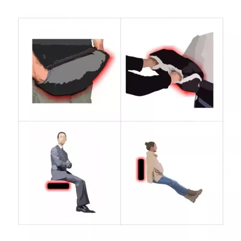 Proteção de costas Glovii GF41 Heated Muff 4in1 unissexo preto cinzento