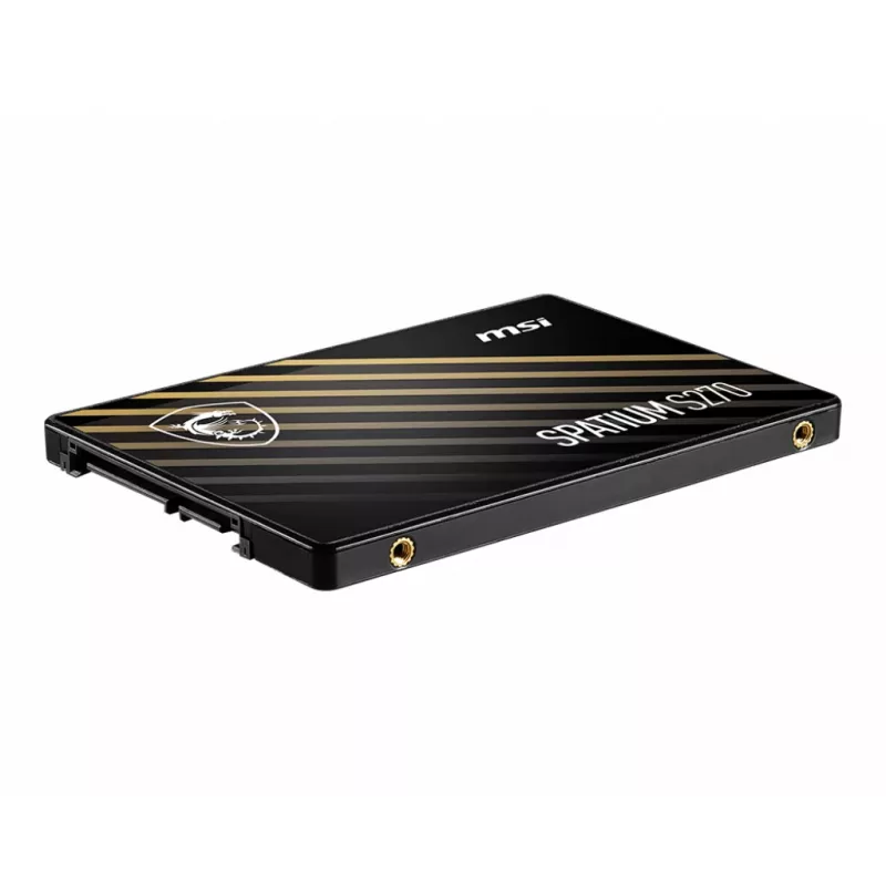 SSD SATA III 2,5 polegadas MSI SPATIUM S270 240GB — 3D NAND, 6 Gbit/s, 400 MB/s