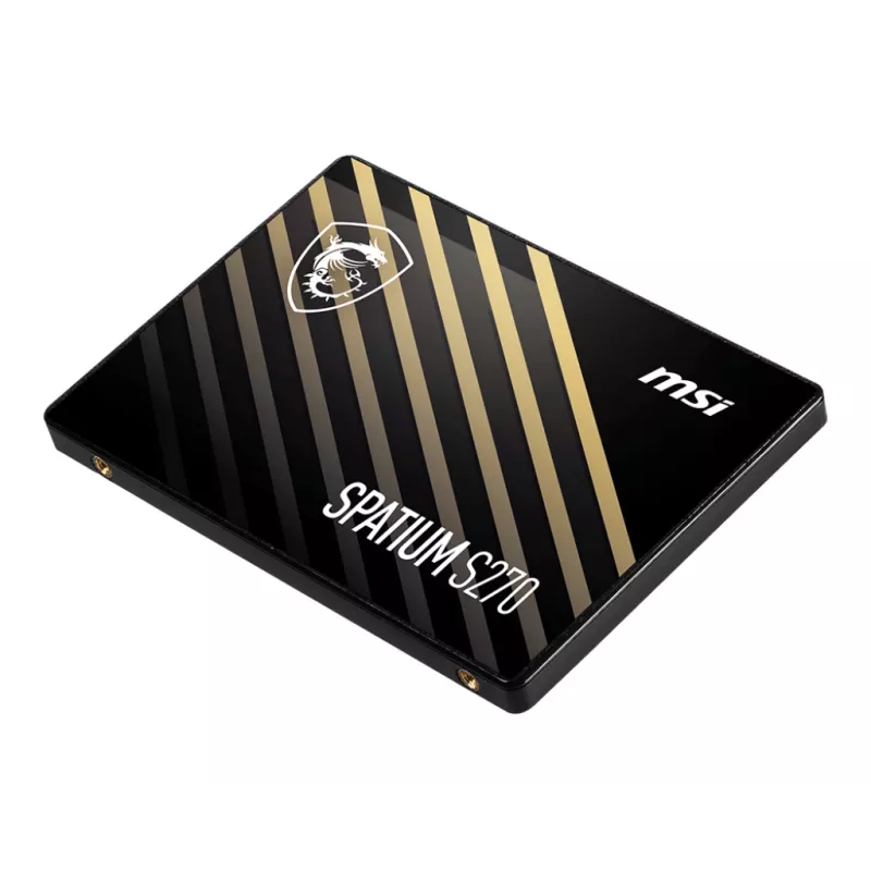 SSD SATA III de 2,5 polegadas MSI SPATIUM S270 960 GB – 500 MB/s de leitura, 450 MB/s de escrita, 3D-NAND