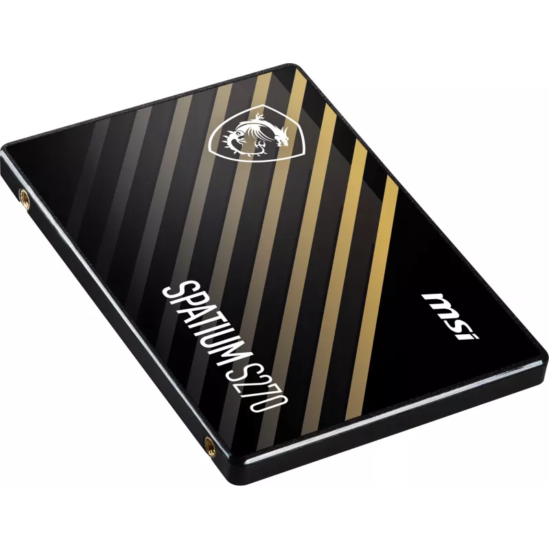 SSD SATA III 2,5 polegadas MSI SPATIUM S270 480 GB — 3D NAND, 450 MB/s escrita, 2 milhões de horas MTBF