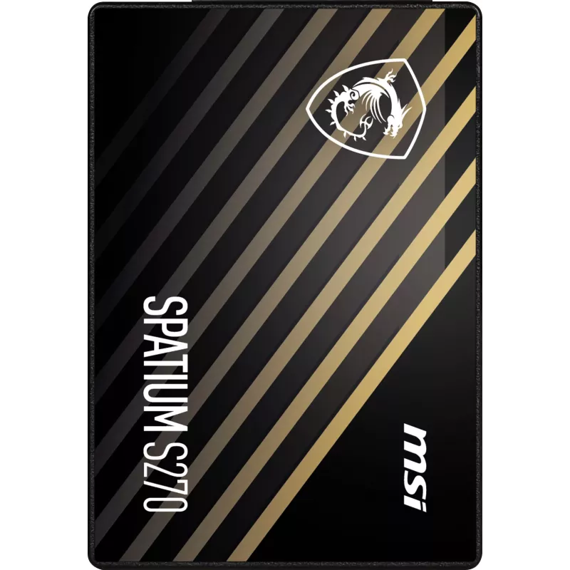 SSD SATA III 2,5 polegadas MSI SPATIUM S270 480 GB — 3D NAND, 450 MB/s escrita, 2 milhões de horas MTBF