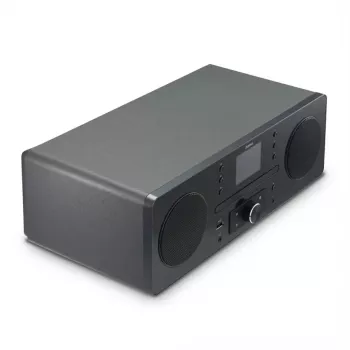 Leitor de CD portátil Hama DIR1570CBT preto, cinzento