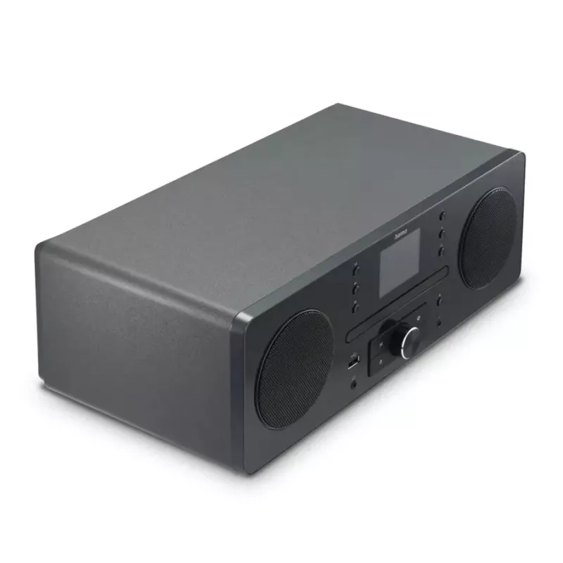 Leitor de CD portátil Hama DIR1570CBT preto, cinzento