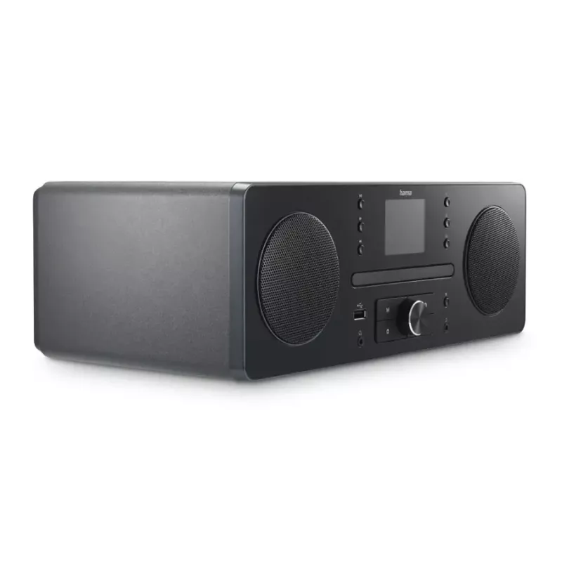 Leitor de CD portátil Hama DIR1570CBT preto, cinzento