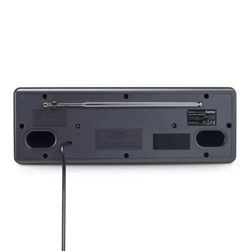 Leitor de CD portátil Hama DIR1570CBT preto, cinzento