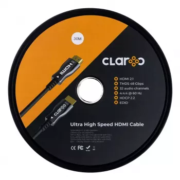Cabo HDMI claroc FEN-HDMI-21-30M — 30 m, HDMI 2.1, suporte 8K 120Hz