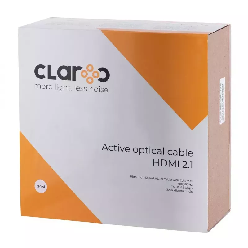 Cabo HDMI claroc FEN-HDMI-21-30M — 30 m, HDMI 2.1, suporte 8K 120Hz