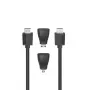 Cabo HDMI Hama 1,5 m Type-A macho para macho 18 Gbit/s preto