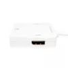 LogiLink CV0045A adaptador de Mini DisplayPort para HDMI/DVI/DisplayPort, 4K, 0,15 m, branco