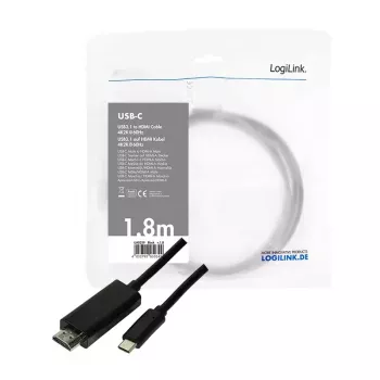 Adaptador gráfico USB LogiLink UA0329 preto