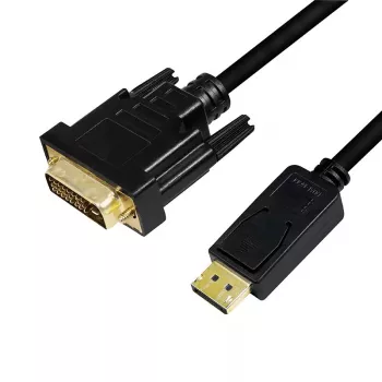 Adaptador de cabo de vídeo LogiLink CV0130 1 m DisplayPort DVI preto
