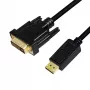 Adaptador de cabo de vídeo LogiLink CV0130 1 m DisplayPort DVI preto