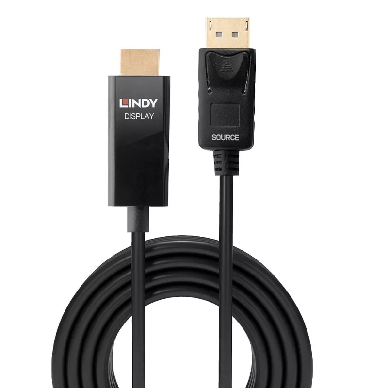 Cabo ativo DisplayPort para HDMI com HDR Lindy 2 m