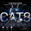 Cabo de rede UNITEK C18149AGY03-2M RJ-45 Cat8 2 m preto