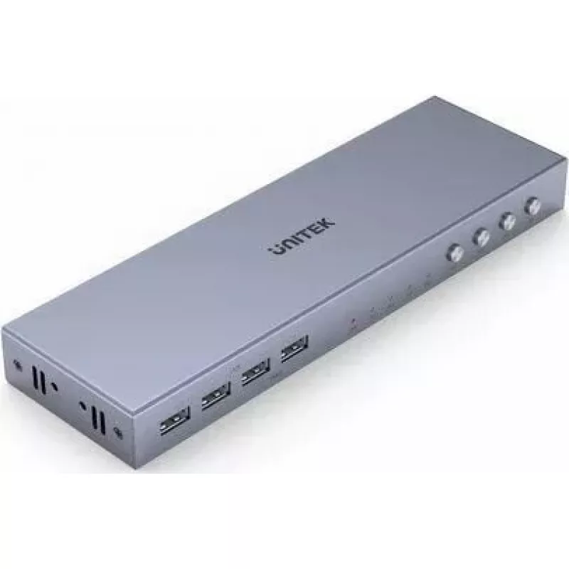 Unitek V306A Comutador KVM 4K HDMI 2.0, 4 entradas, 1 saída, USB