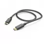 Cabo de carregamento Hama, USB-C - USB-C, 1 m, preto