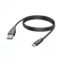 Cabo USB Hama 00201597 USB 2.0 3 m USB C USB A preto