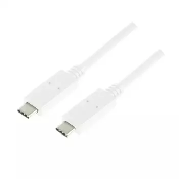 Cabo USB LogiLink CU0131 USB 3.2 Gen 2 1m USB C branco