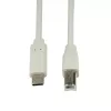 LogiLink CU0160 cabo USB 2.0 de USB-C para USB-B, 1 m, cinzento