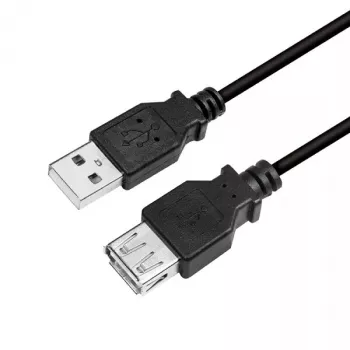 Cabo USB LogiLink CU0012B 5m USB 2.0 A para A preto