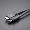 Qoltec 52352 cabo USB-C para USB-C, USB 3.1, 5 Gbit/s, 2,5 m, preto