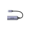Unitek U1323A adaptador de USB-C para RJ45 Gigabit Ethernet, PD 100 W