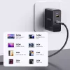Unitek C14110GY-2M cabo de carregamento USB-C para USB-C, PD 240 W (48 V/5 A), 2 m, preto-cinzento