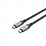 Unitek C14110GY-2M cabo de carregamento USB-C para USB-C, PD 240 W (48 V/5 A), 2 m, preto-cinzento