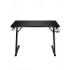 Mesa gaming reta Huzaro Hero 1.8 preta – tampo MDF 1000×600×700 mm, estrutura em aço, porta-copos