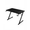 Mesa gaming reta Huzaro Hero 1.8 preta – tampo MDF 1000×600×700 mm, estrutura em aço, porta-copos