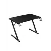 Mesa gaming reta Huzaro Hero 1.8 preta – tampo MDF 1000×600×700 mm, estrutura em aço, porta-copos