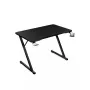 Mesa gaming reta Huzaro Hero 1.8 preta – tampo MDF 1000×600×700 mm, estrutura em aço, porta-copos