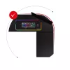 Huzaro Hero 6.3 secretária gaming, 154×48×74 cm, tampo de 1,5 cm, preta