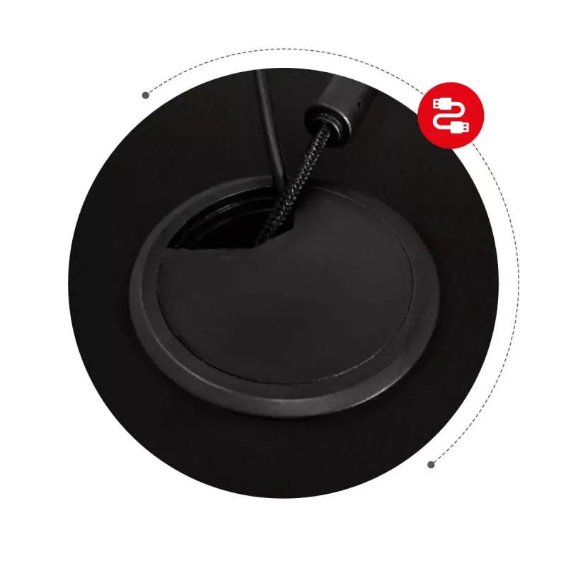 Huzaro Hero 6.3 secretária gaming, 154×48×74 cm, tampo de 1,5 cm, preta