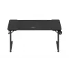 Secretária de gaming ergonómica huzaro Hero 3.3 preta — tampo retangular plano 1400x600 mm, 740 mm de altura, tampo de 15 mm