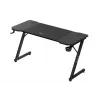 Secretária de gaming ergonómica huzaro Hero 3.3 preta — tampo retangular plano 1400x600 mm, 740 mm de altura, tampo de 15 mm
