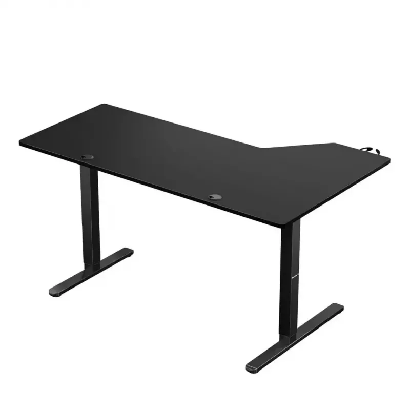 Huzaro Hero 9.1 secretária gaming elétrica, altura ajustável, 145×85 cm, preta
