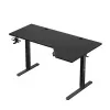 Huzaro Hero 9.1 secretária gaming elétrica, altura ajustável, 145×85 cm, preta
