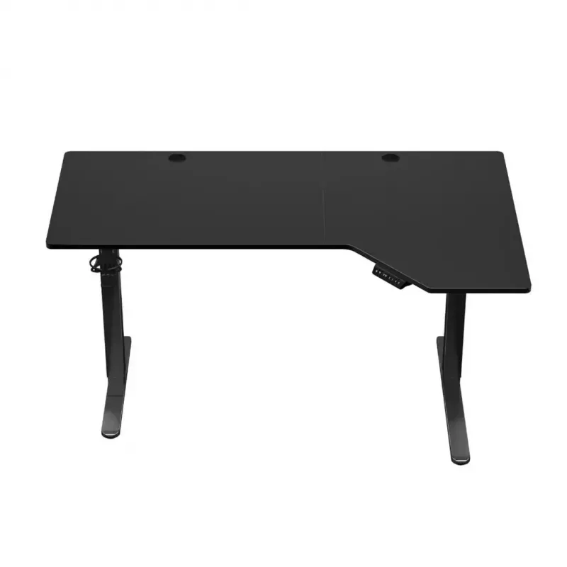 Huzaro Hero 9.1 secretária gaming elétrica, altura ajustável, 145×85 cm, preta