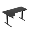 Huzaro Hero 9.1 secretária gaming elétrica, altura ajustável, 145×85 cm, preta