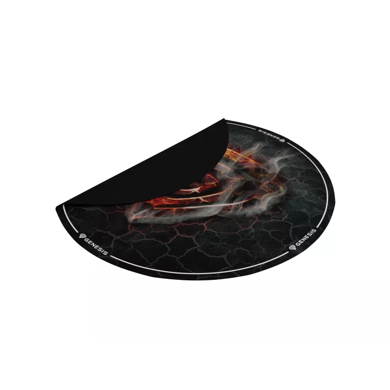 Tapete para cadeira GENESIS Tellur 400 Round Lava multicolor tecido borracha