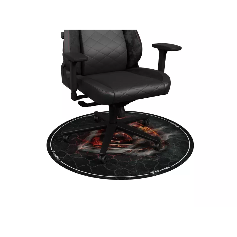 Tapete para cadeira GENESIS Tellur 400 Round Lava multicolor tecido borracha