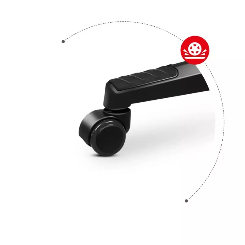 Cadeira de gaming Huzaro Combat 5.0 assento em malha preta — assento em malha, encosto respirável, inclinação 90–140°, carga máx. 140 kg, braços, apoio para os pés