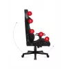 Cadeira de gaming Huzaro Force 7.6 preta — assento tipo concha acolchoado, encosto ajustável, peso máx. 150 kg